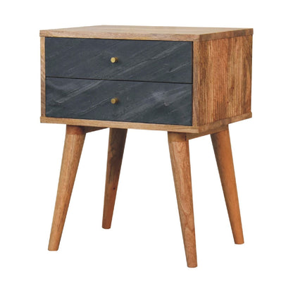 Slade - Bedside Table - Stone Gray - The Sleep Loft - Online Mattress Showroom NYC