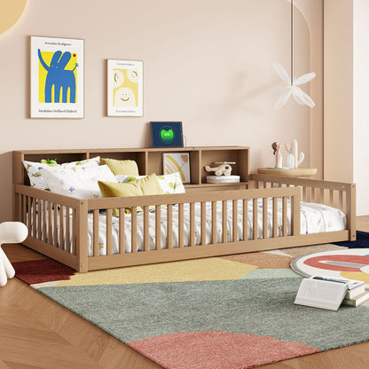 Floor Bed With Storage Cabinets And USB Ports - The Sleep Loft - Online Mattress Showroom NYC