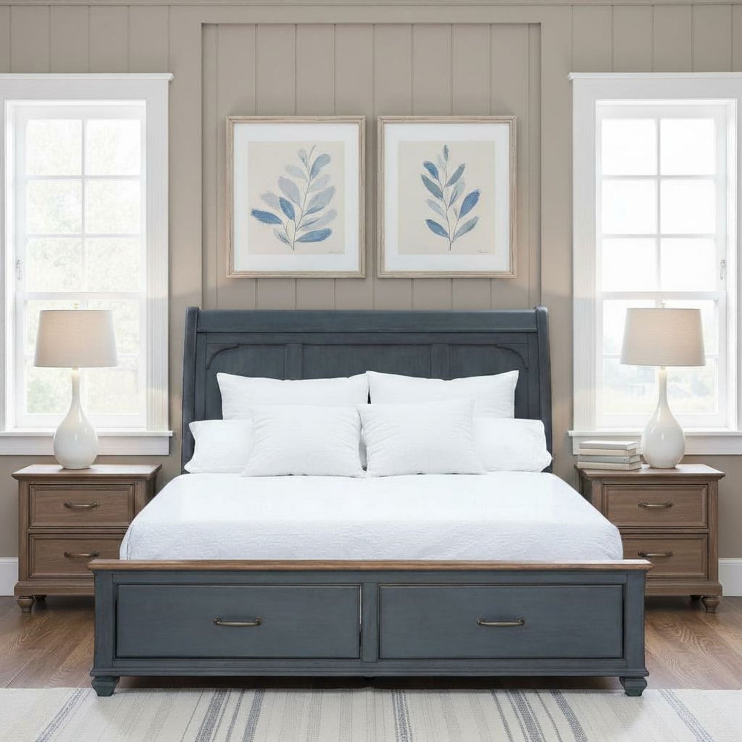 Sleigh Bed & USB Ports