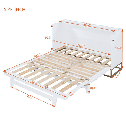 Murphy Bed With Frosted Glass Doors Design, Fake Drawers, Metal Legs - The Sleep Loft - Online Mattress Showroom NYC