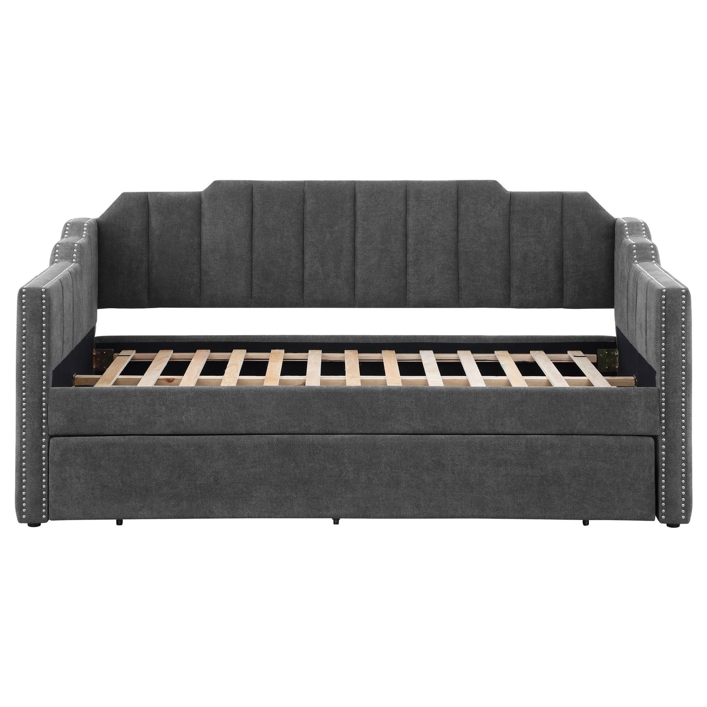 Pressley - Twin Daybed With Trundle - Charcoal - The Sleep Loft - Online Mattress Showroom NYC