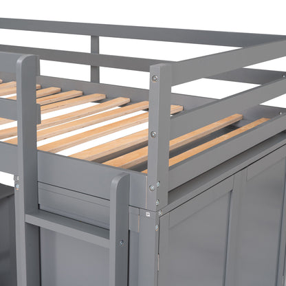 Loft Bed With Drawers, Desk, And Wardrobe - The Sleep Loft - Online Mattress Showroom NYC