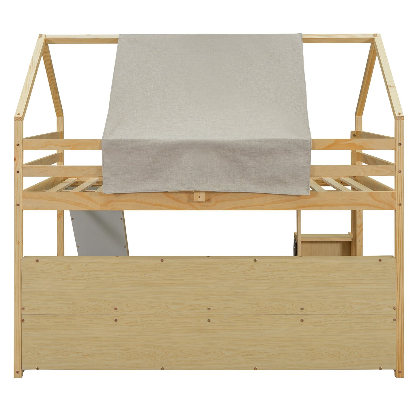 Loft Bed With House Shaped Frame And Tent - The Sleep Loft - Online Mattress Showroom NYC