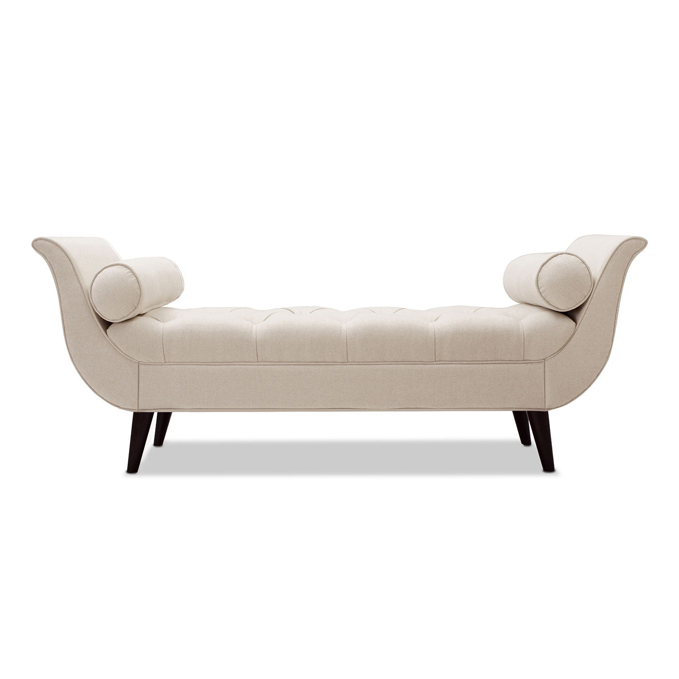 Alma - Tufted Flared Arm Entryway Bench - The Sleep Loft - Online Mattress Showroom NYC