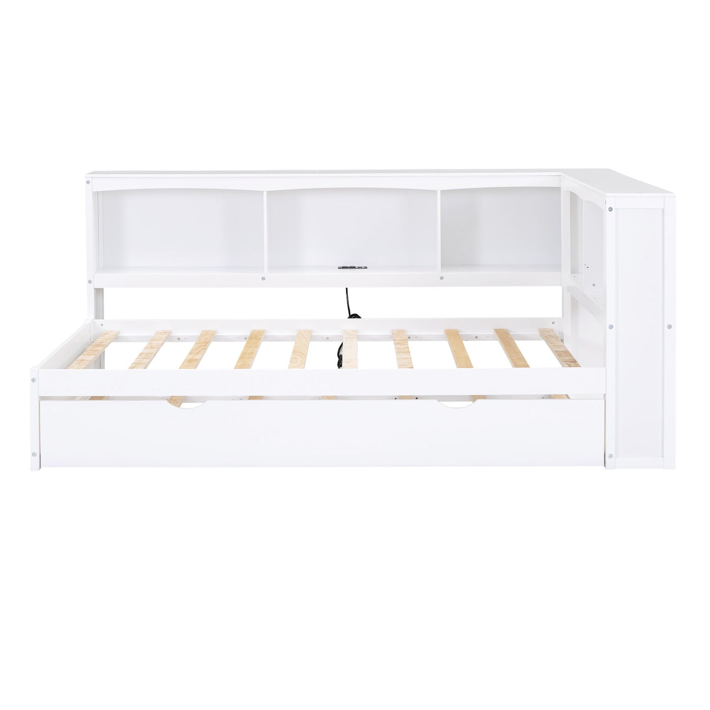 Daybed With Trundle, Storage Cabinets, USB Ports - The Sleep Loft - Online Mattress Showroom NYC