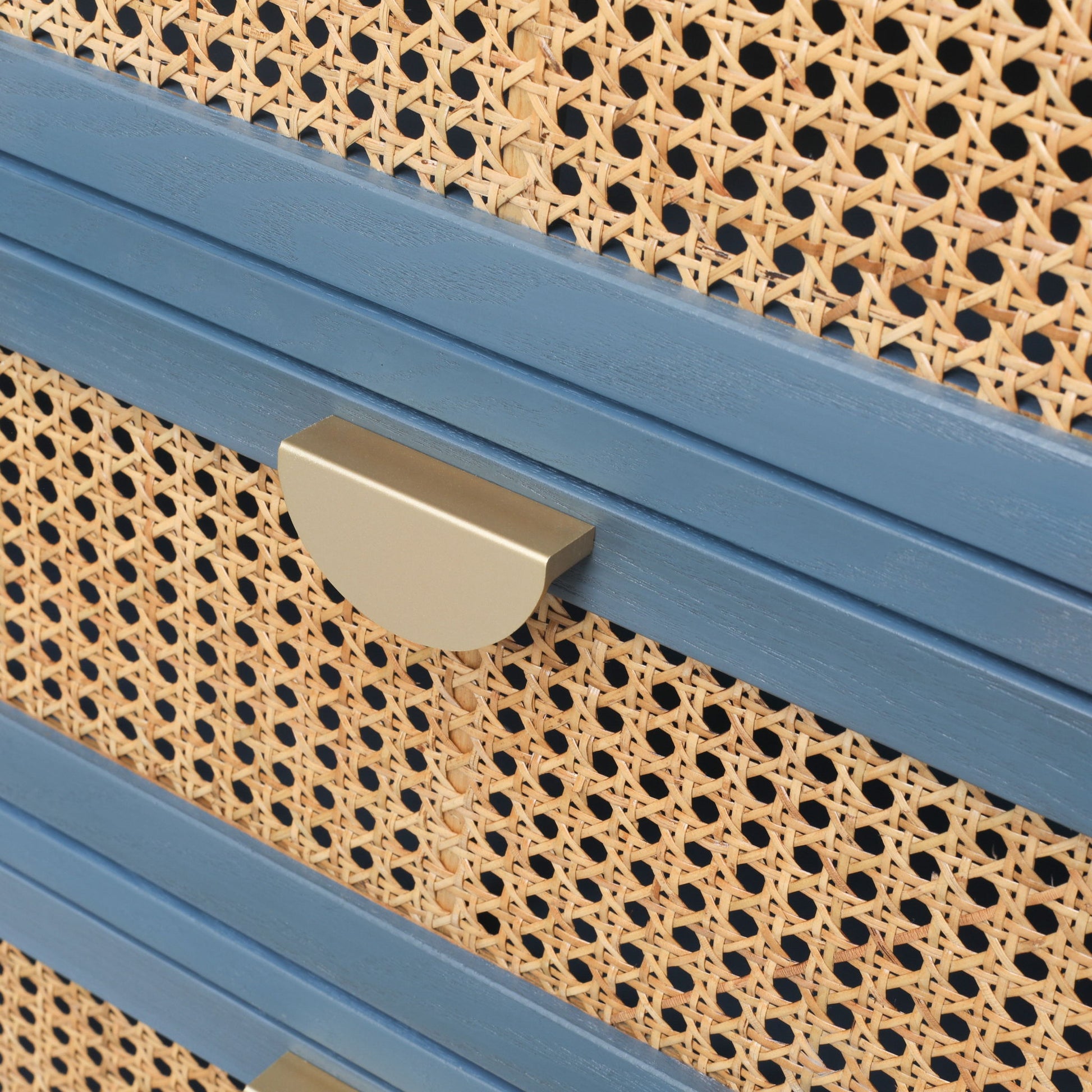 3 Drawer Cabinet, Natural Rattan, American Furniture - The Sleep Loft - Online Mattress Showroom NYC