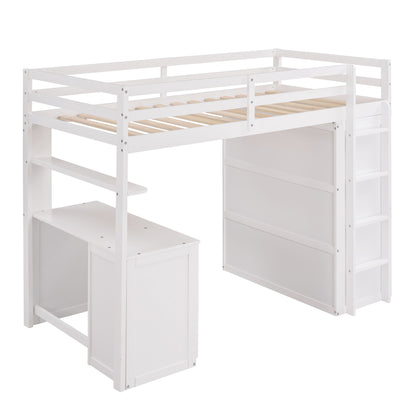 Loft Bed With Drawers, Desk, And Wardrobe - The Sleep Loft - Online Mattress Showroom NYC