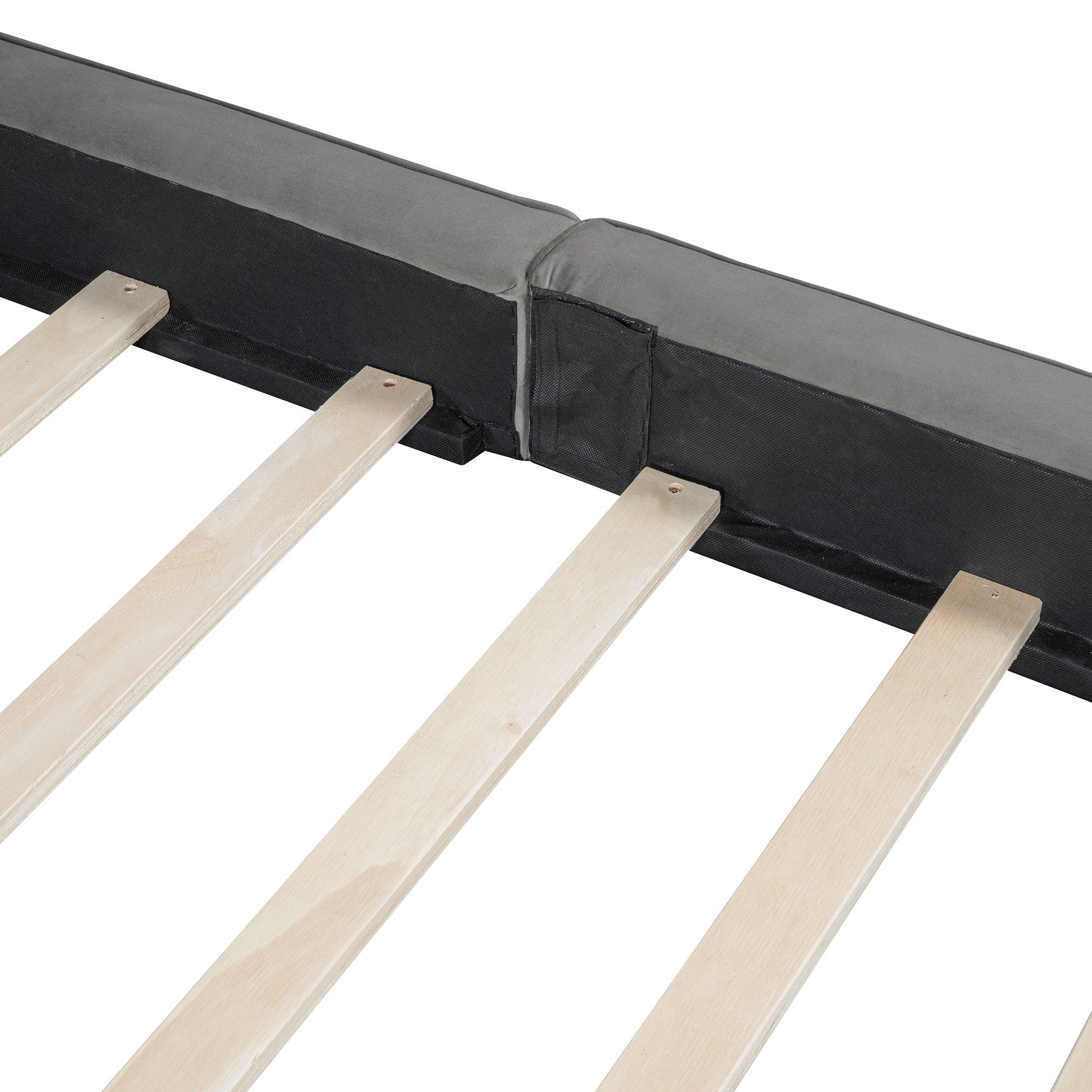 Upholstered Platform Bed, Grounded Bed With Solid Frame - The Sleep Loft - Online Mattress Showroom NYC