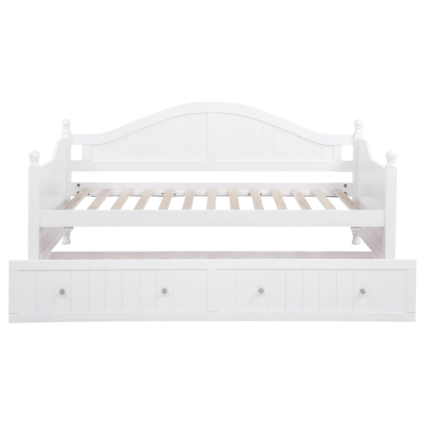 Twin Daybed With Trundle Storage Bed - White - The Sleep Loft - Online Mattress Showroom NYC