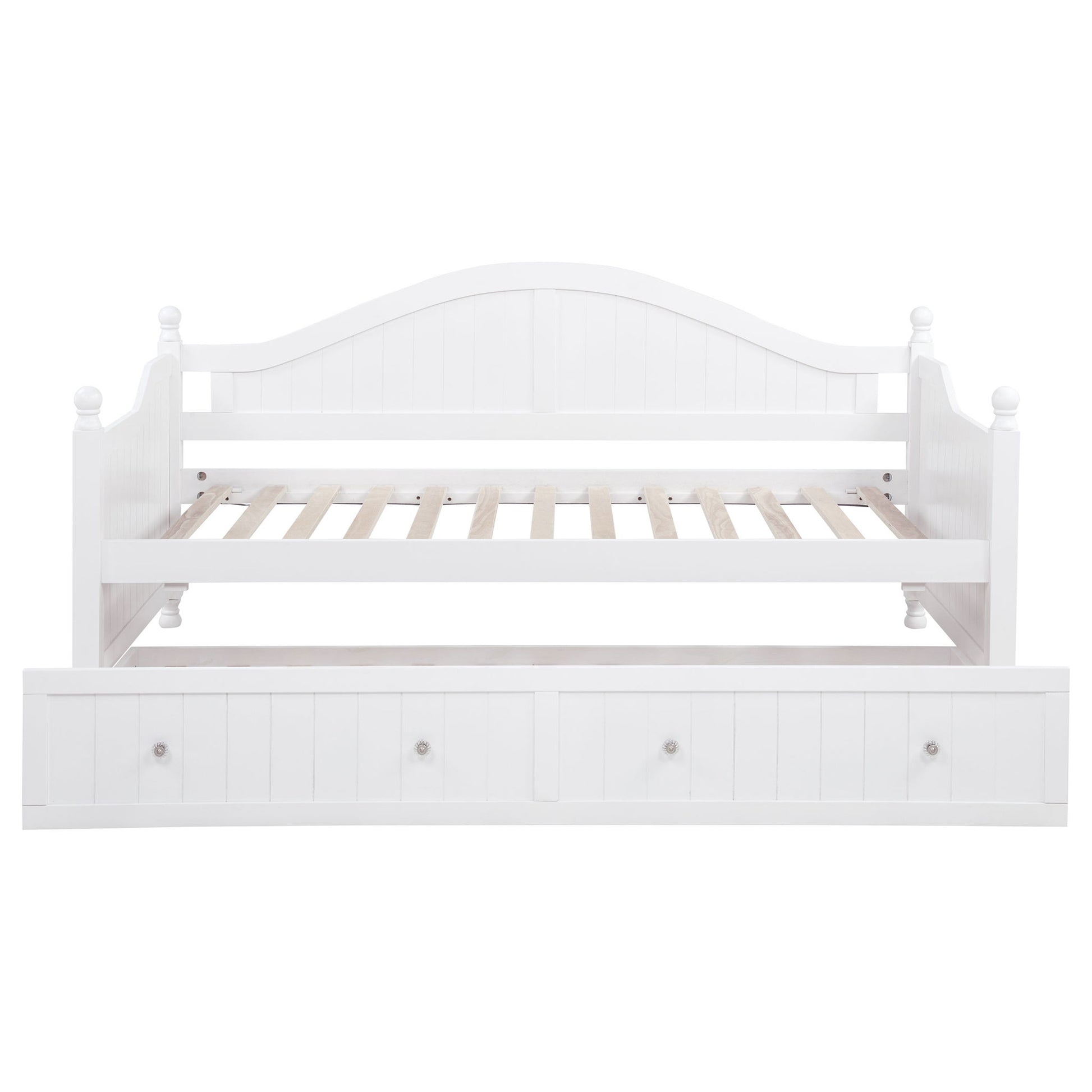 Twin Daybed With Trundle Storage Bed - White - The Sleep Loft - Online Mattress Showroom NYC