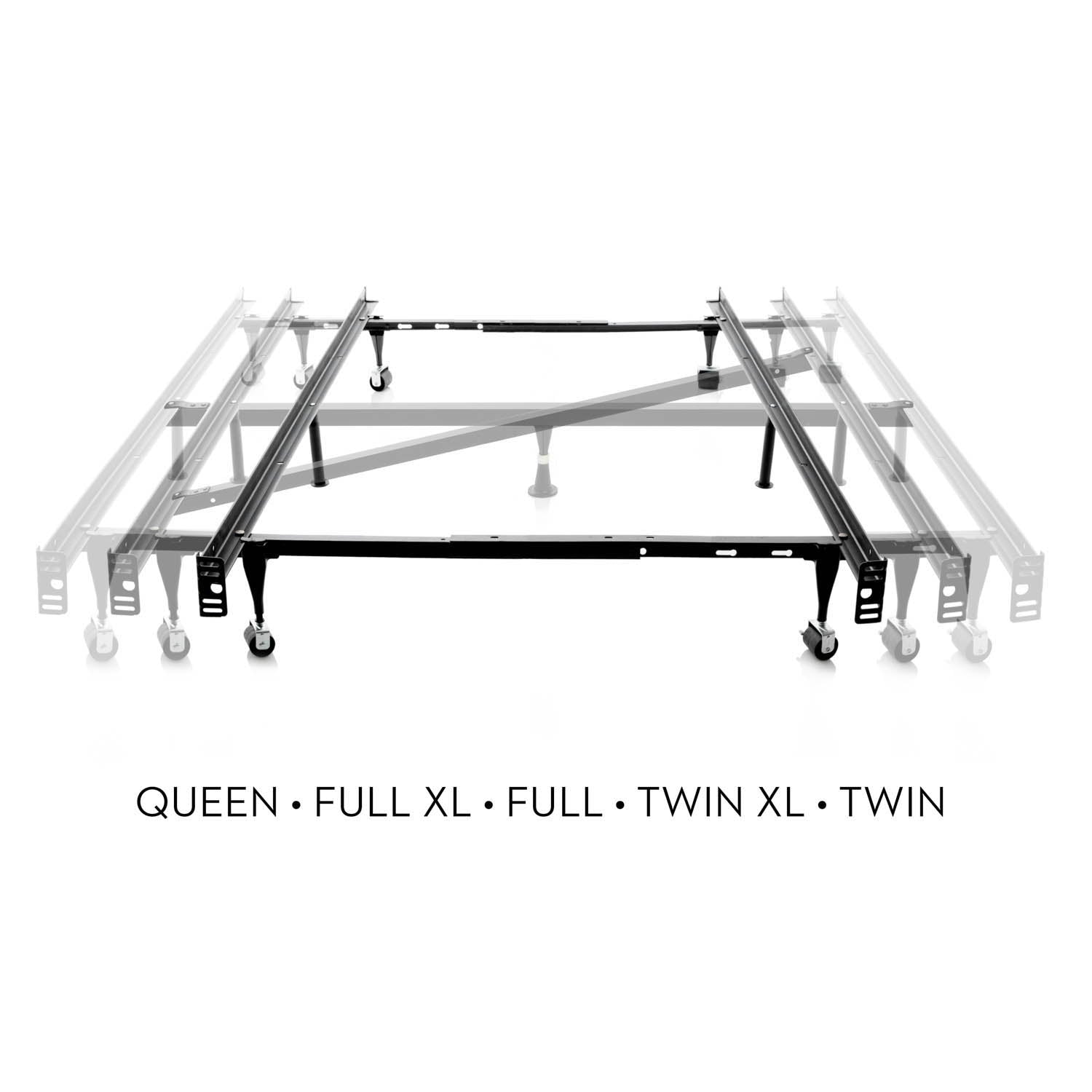Queen / Full / Twin Adjustable Bed Frame - Wheels - The Sleep Loft - Online Mattress Showroom NYC