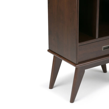 Draper - Mid Century Wide Bookcase And Storage Unit - The Sleep Loft - Online Mattress Showroom NYC