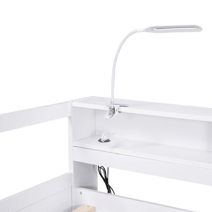 Daybed With 2 Trundles, 3 Storage Cubbies, Built In USB Charging Light - The Sleep Loft - Online Mattress Showroom NYC