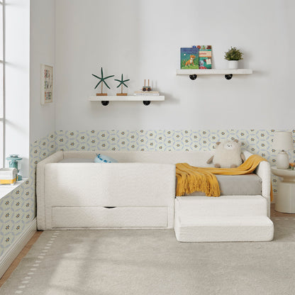 Safe Kids Bed With Guardrails And Storage - The Sleep Loft - Online Mattress Showroom NYC