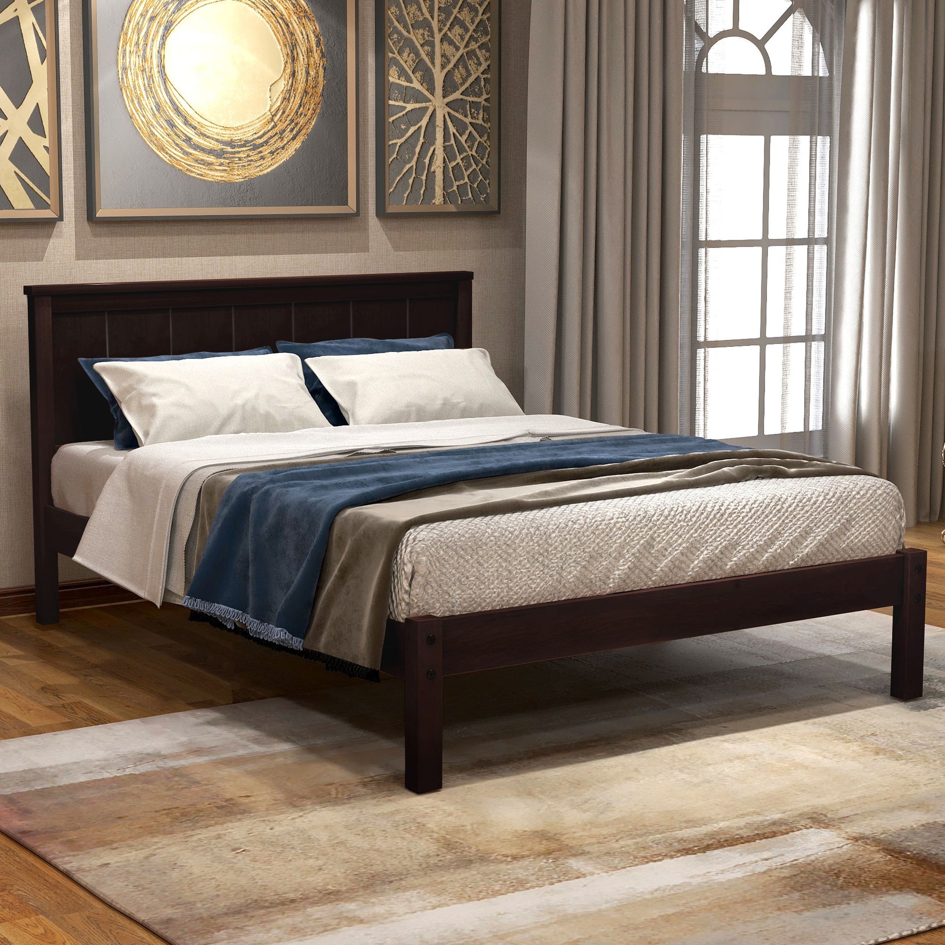 Platform Bed Frame With Headboard - The Sleep Loft - Online Mattress Showroom NYC