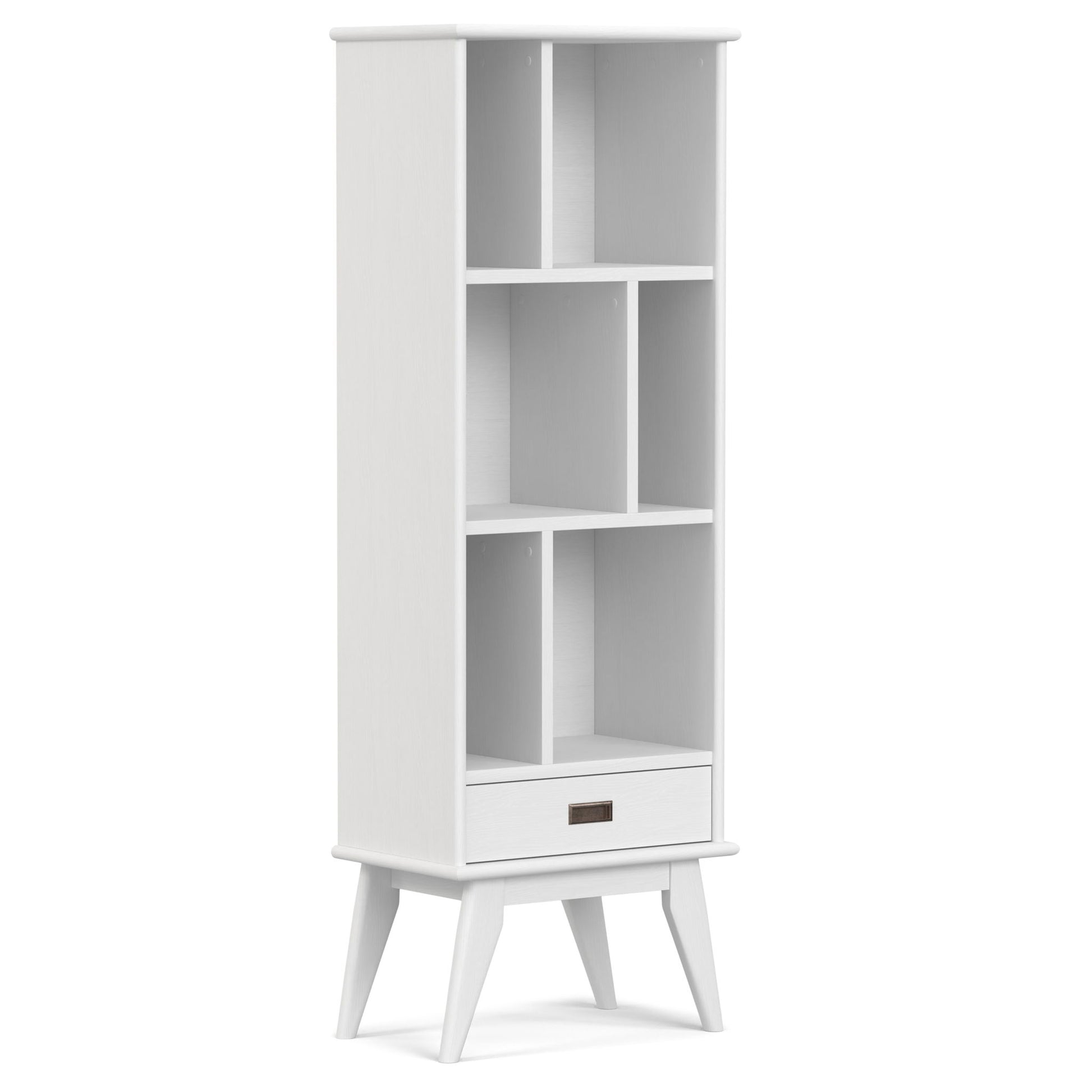 Draper - Mid Century Wide Bookcase And Storage Unit - The Sleep Loft - Online Mattress Showroom NYC
