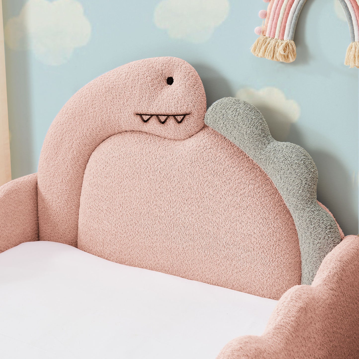 Cute Dinosaur Shaped Bed With Safety Guardrail, Toddler Frame - The Sleep Loft - Online Mattress Showroom NYC