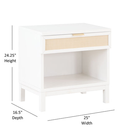 Blake - 1 Drawer Nightstand - White - The Sleep Loft - Online Mattress Showroom NYC