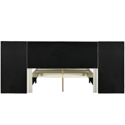 Upholstered Platform Bed With Big Headboard - The Sleep Loft - Online Mattress Showroom NYC