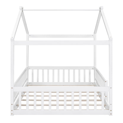 Bed House Bed Frame With Fence - The Sleep Loft - Online Mattress Showroom NYC