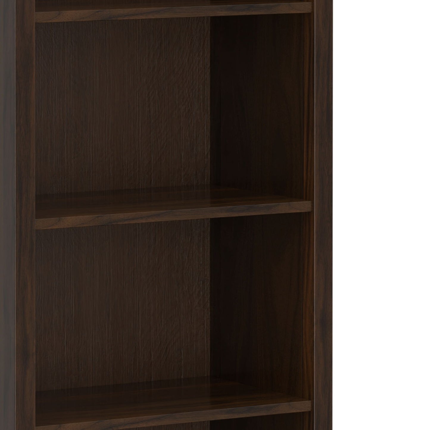 Warm Shaker - 5 Shelf Bookcase - The Sleep Loft - Online Mattress Showroom NYC