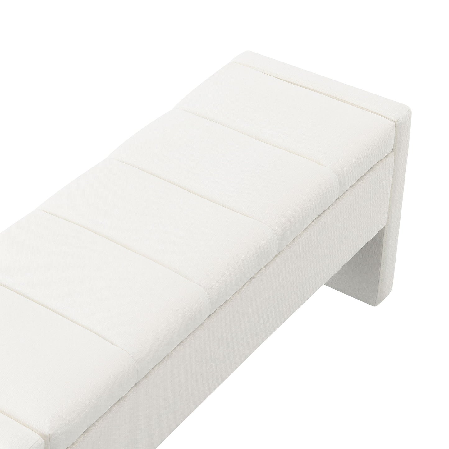 Modern Upholstered Large Bed End Bench With Storage - The Sleep Loft - Online Mattress Showroom NYC