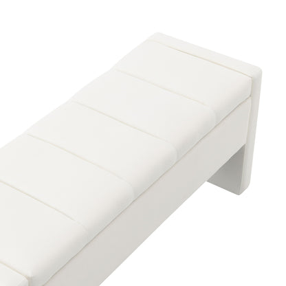 Modern Upholstered Large Bed End Bench With Storage - The Sleep Loft - Online Mattress Showroom NYC