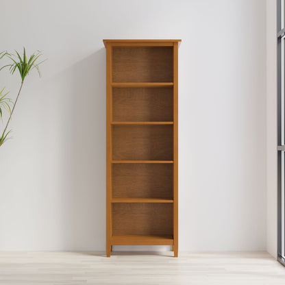 Warm Shaker - 5 Shelf Bookcase - The Sleep Loft - Online Mattress Showroom NYC