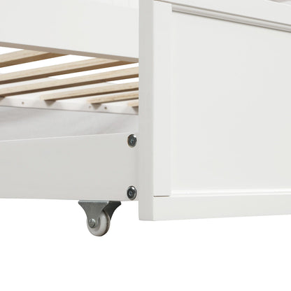 Twin Size Daybed & Twin Size Trundle - White - The Sleep Loft - Online Mattress Showroom NYC