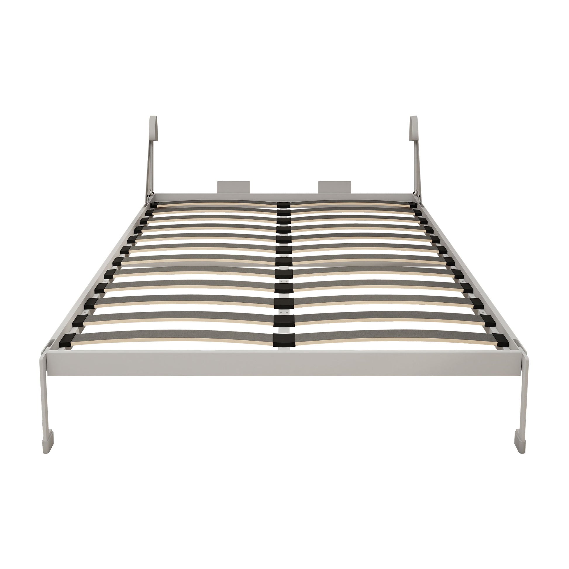 Queen Size Vertical Murphy Wall Cabinet Folding Bed With Automatic Legs - Gray - The Sleep Loft - Online Mattress Showroom NYC