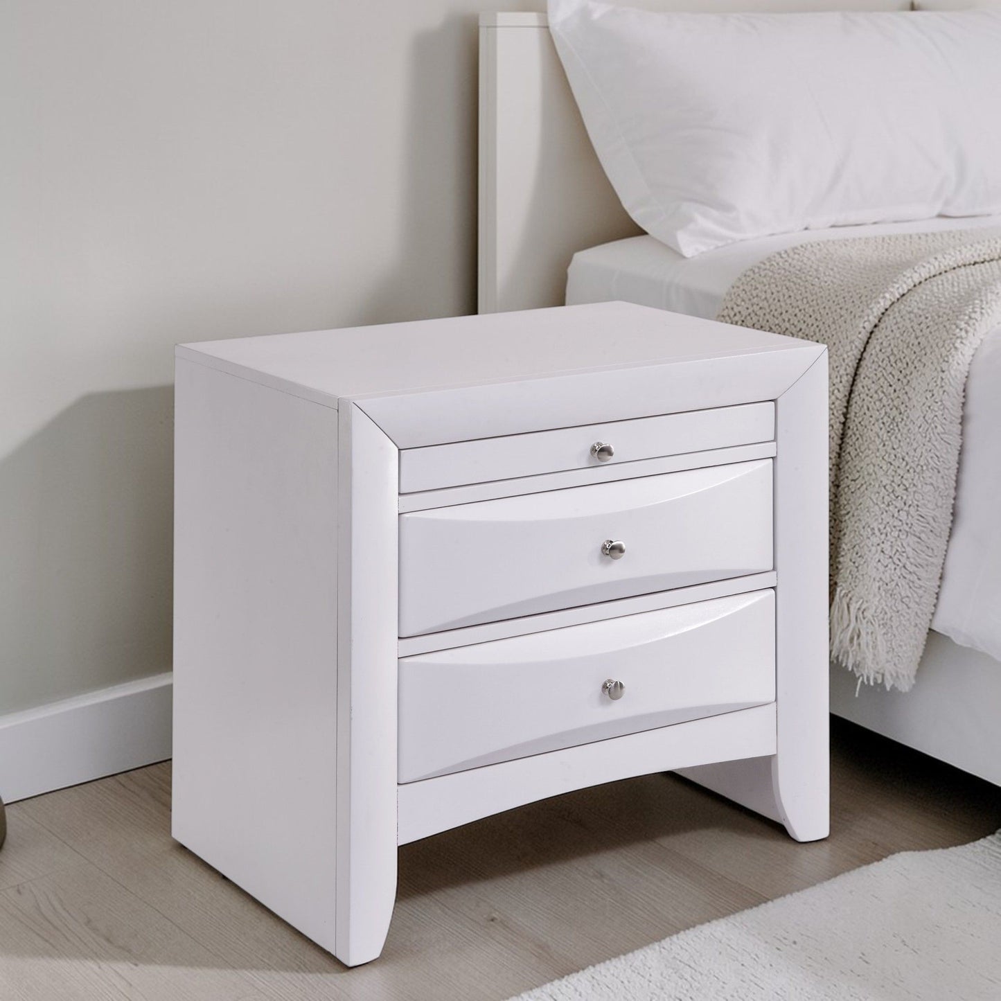 Ireland - Elegant Design Nightstand - The Sleep Loft - Online Mattress Showroom NYC