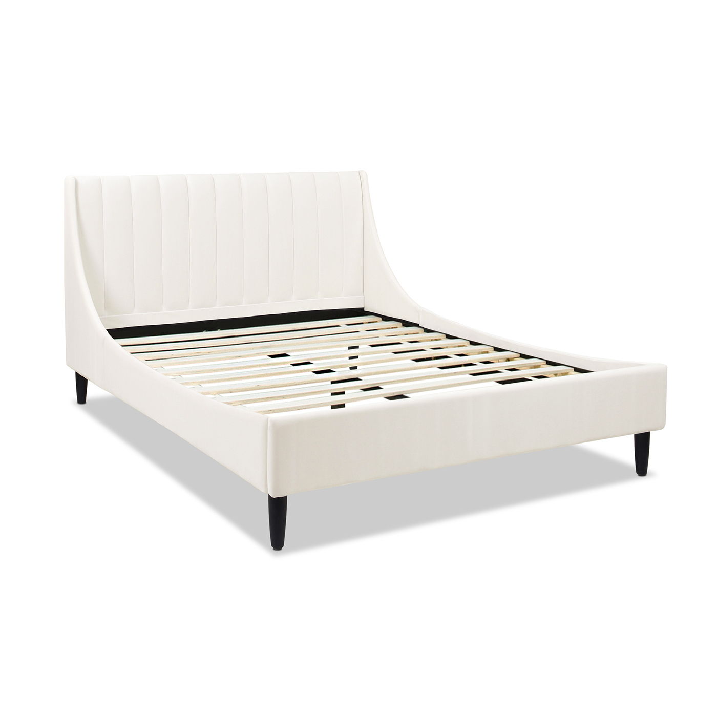 Aspen - Vertical Tufted Modern Headboard Platform Bed Set - The Sleep Loft - Online Mattress Showroom NYC