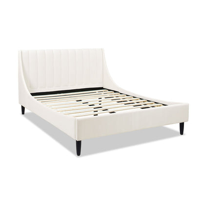 Aspen - Vertical Tufted Modern Headboard Platform Bed Set - The Sleep Loft - Online Mattress Showroom NYC
