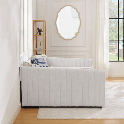 Upholstered Queen Daybed With 2 Drawers - The Sleep Loft - Online Mattress Showroom NYC