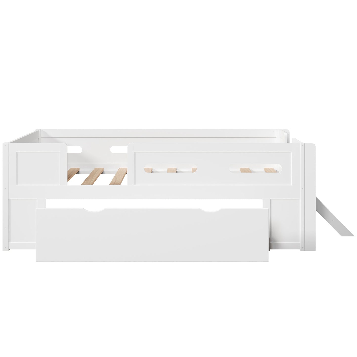 Platform Bed With Guardrail And Drawer - The Sleep Loft - Online Mattress Showroom NYC