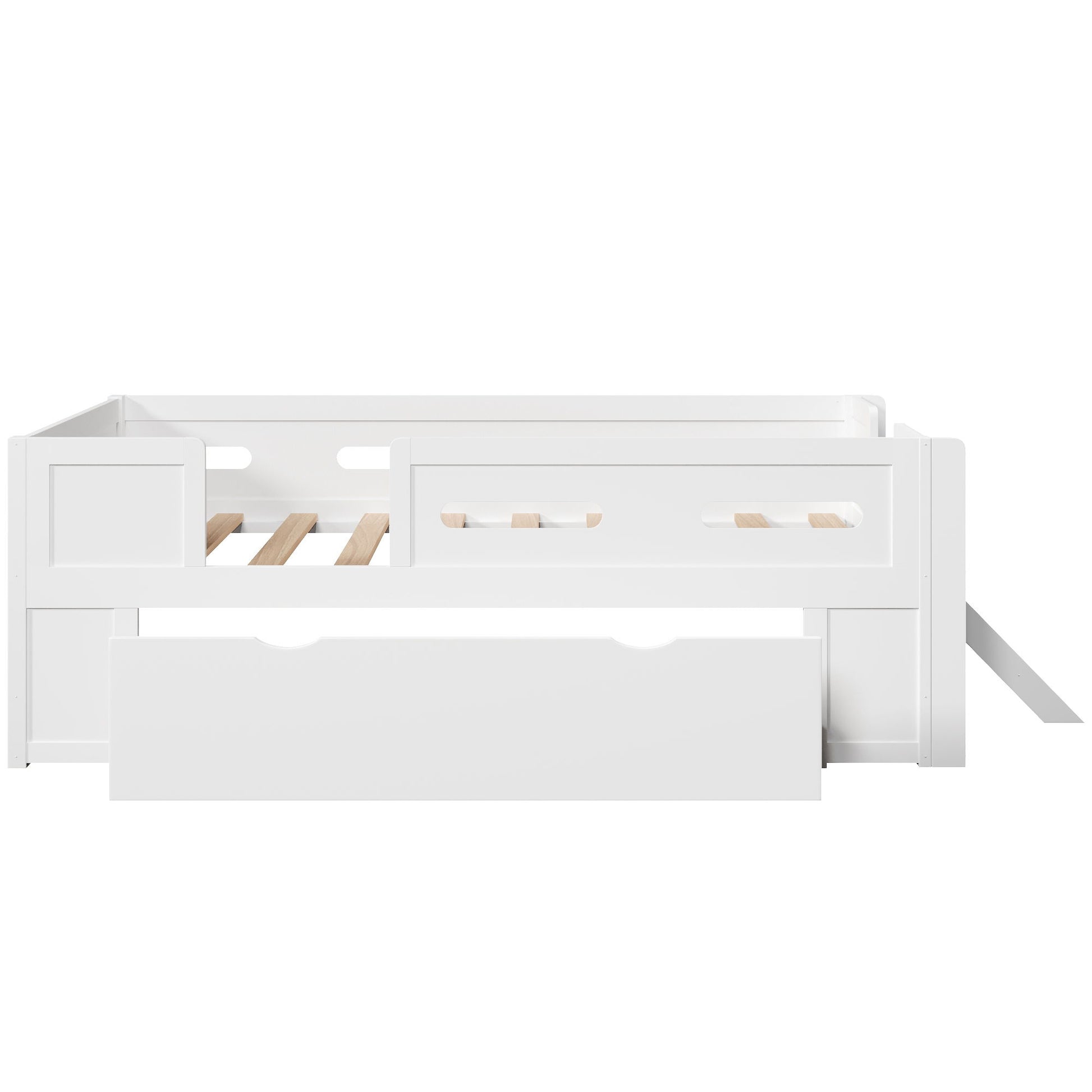 Platform Bed With Guardrail And Drawer - The Sleep Loft - Online Mattress Showroom NYC