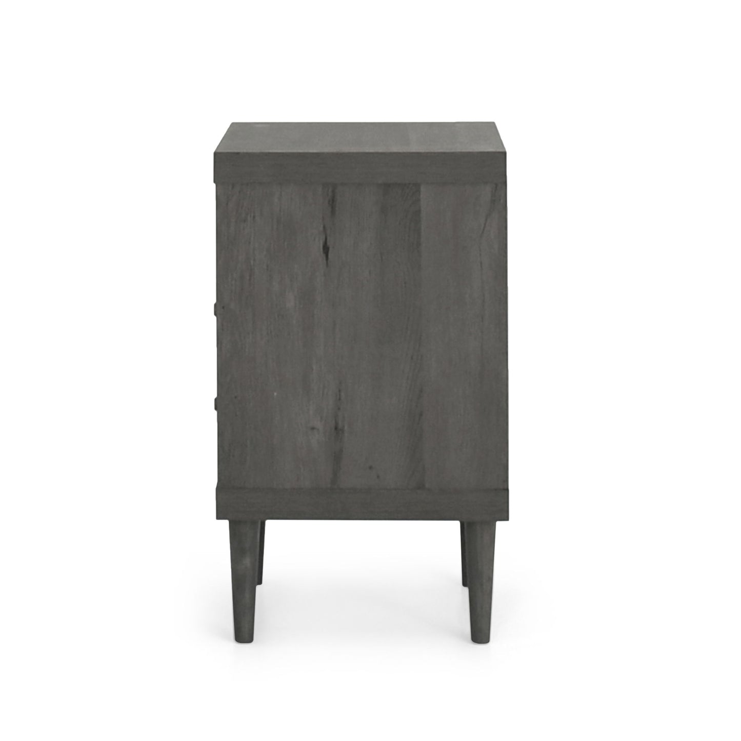 Nystrom - Mid Century Modern 2 Drawer Nightstand - The Sleep Loft - Online Mattress Showroom NYC