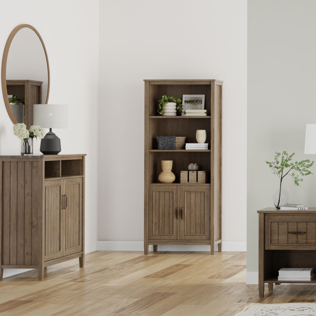 Lev - Bookcase - Smoky Brown - The Sleep Loft - Online Mattress Showroom NYC