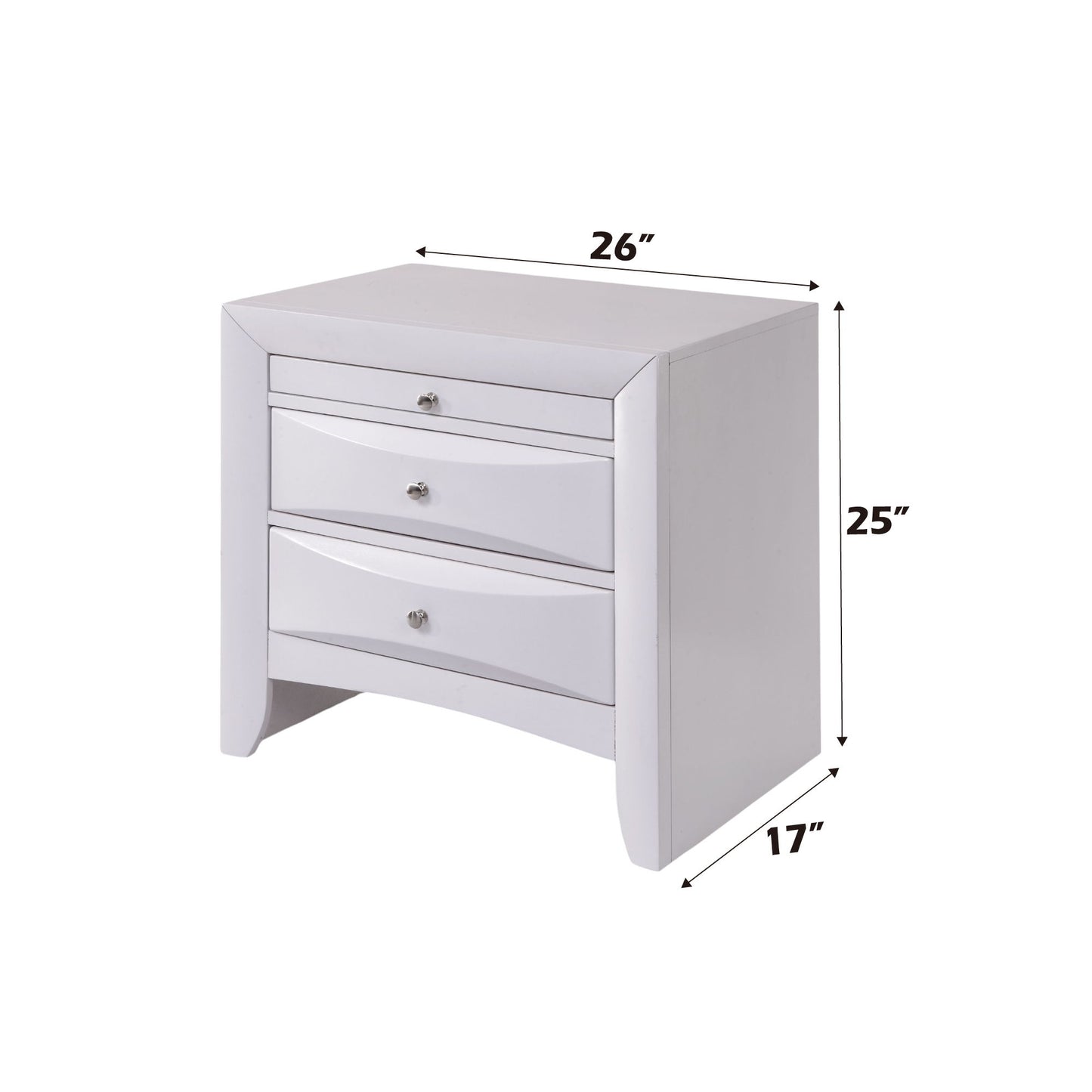 Ireland - Elegant Design Nightstand - The Sleep Loft - Online Mattress Showroom NYC