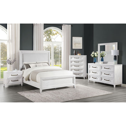 Avril - 2 Drawer Nightstand - White - The Sleep Loft - Online Mattress Showroom NYC