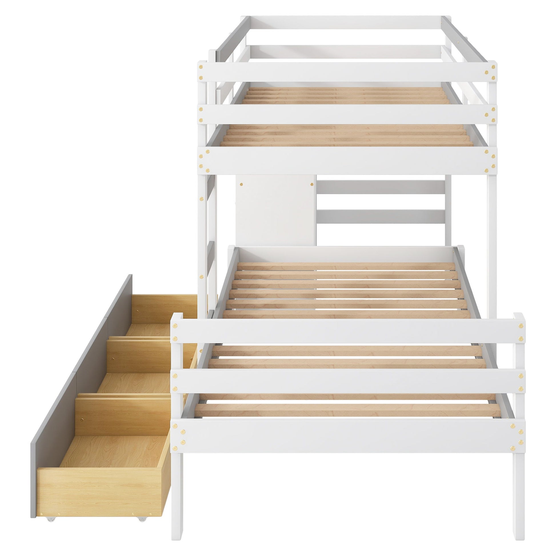 Loft Bunk Bed With Drawers And Ladder - The Sleep Loft - Online Mattress Showroom NYC