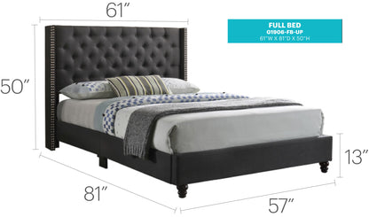 Nailhead Bed Transitional Vibrant - The Sleep Loft - Online Mattress Showroom NYC