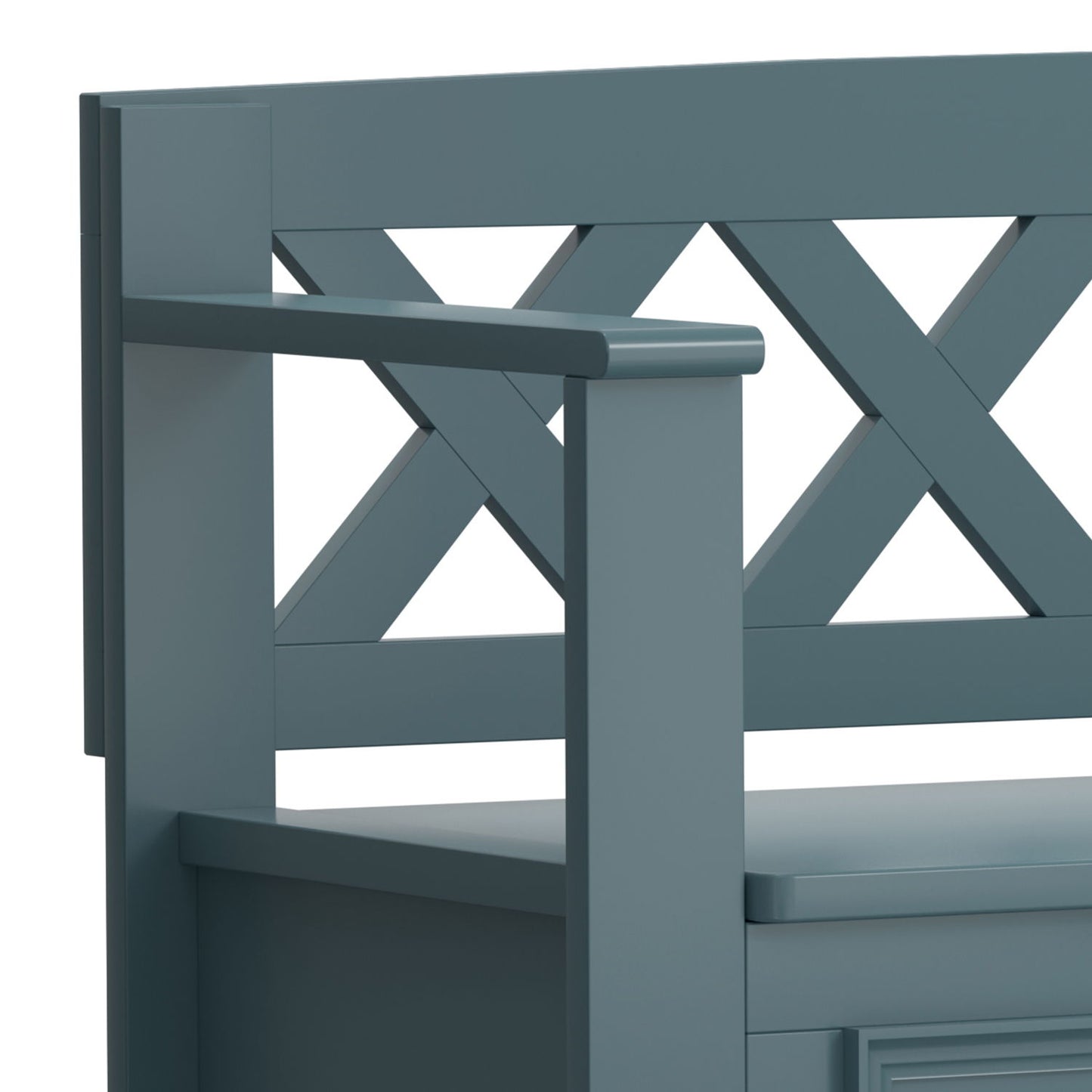 Amherst - Compact Entryway Storage Bench - The Sleep Loft - Online Mattress Showroom NYC