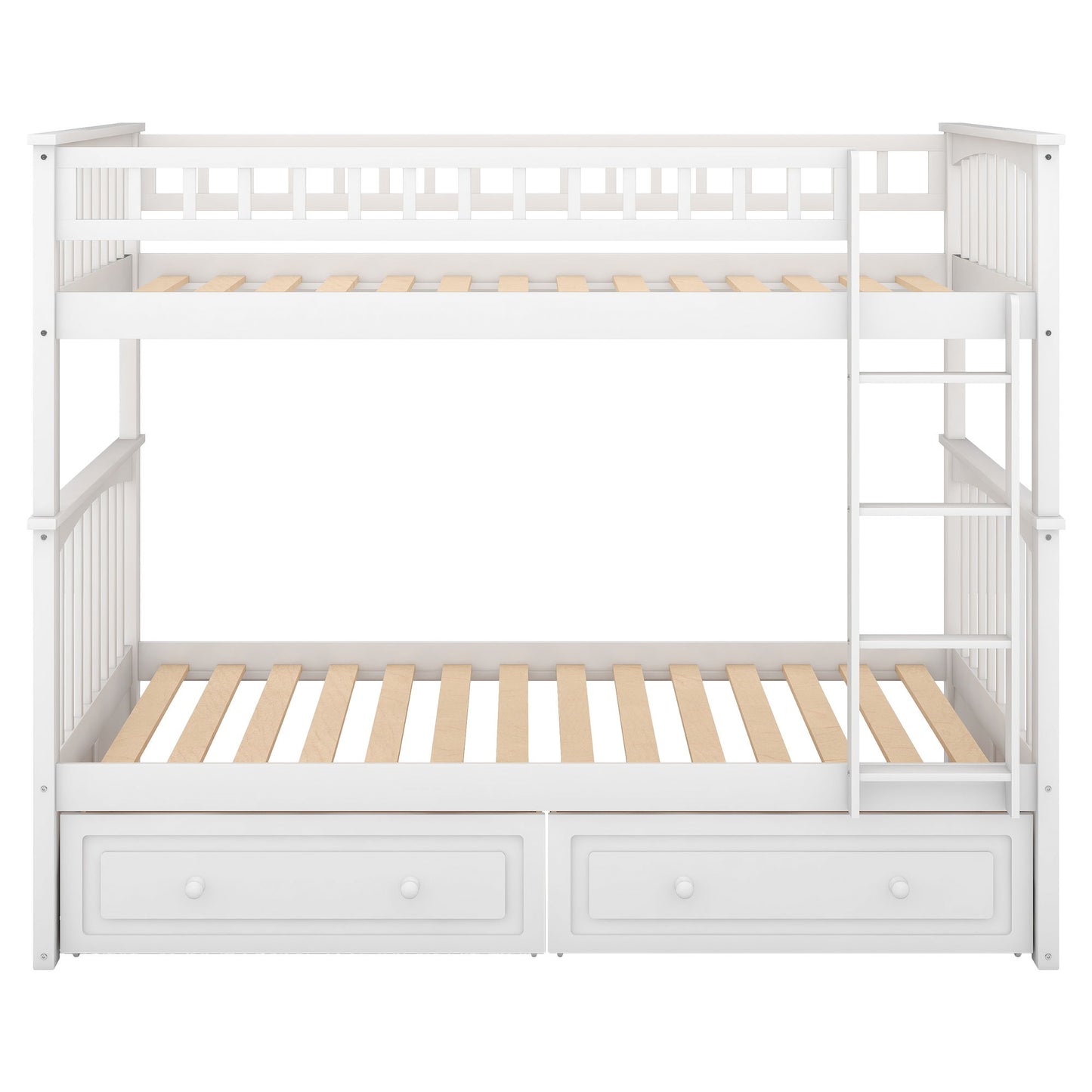 Twin Over Twin Bunk Bed With Drawers, Convertible Beds - The Sleep Loft - Online Mattress Showroom NYC