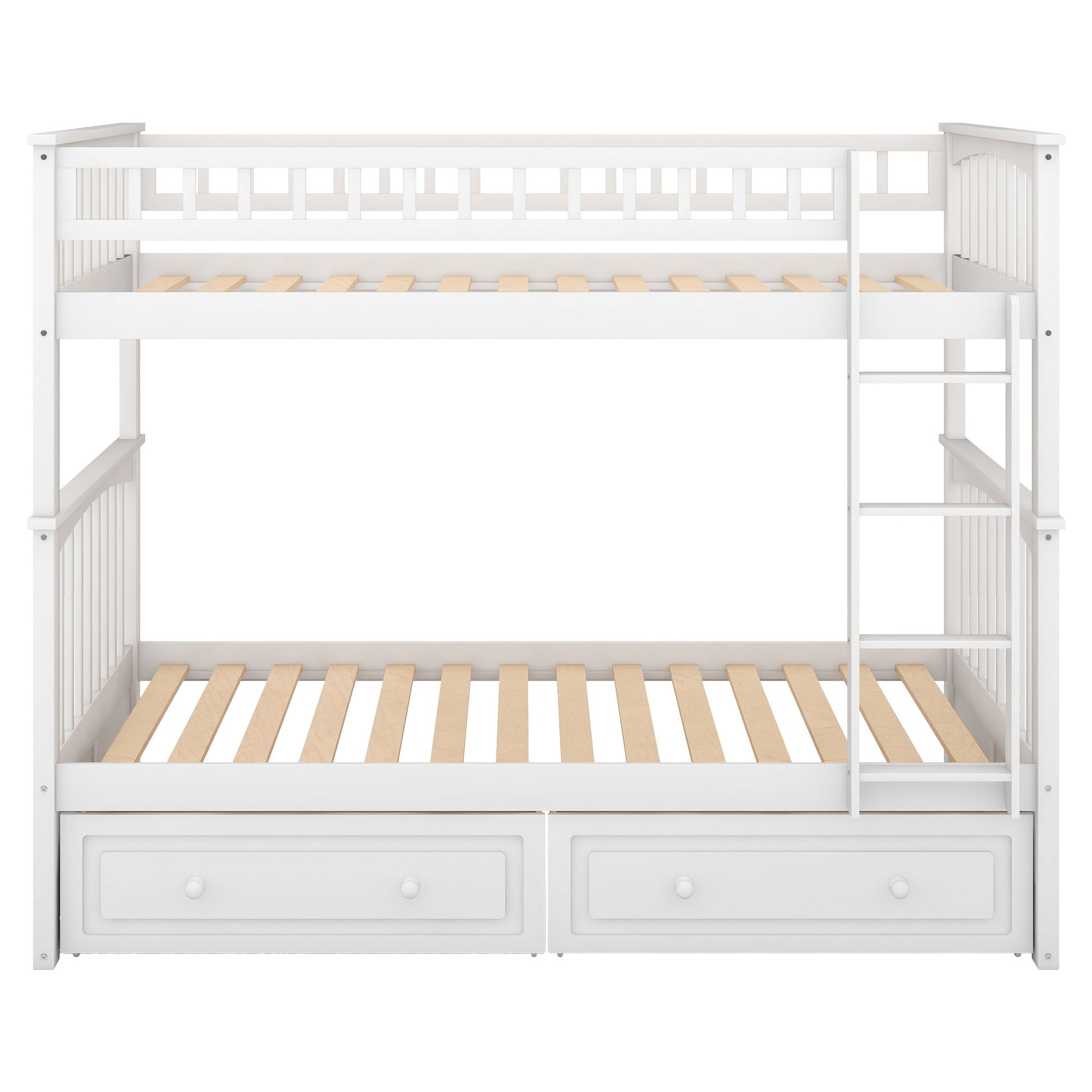Twin Over Twin Bunk Bed With Drawers, Convertible Beds - The Sleep Loft - Online Mattress Showroom NYC
