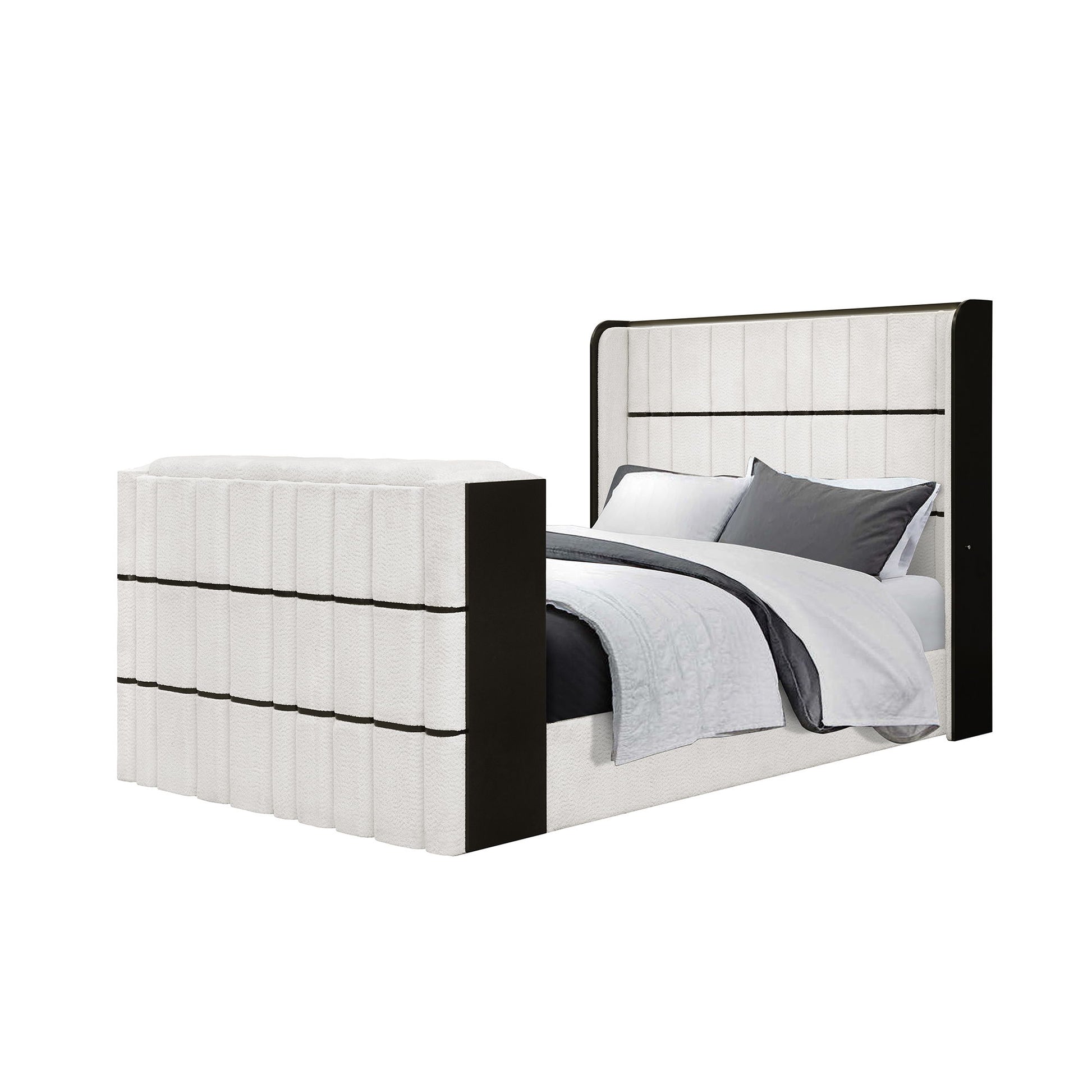 Isaiah - Bed With TV Lift-LED Speakers And Fireplace - The Sleep Loft - Online Mattress Showroom NYC