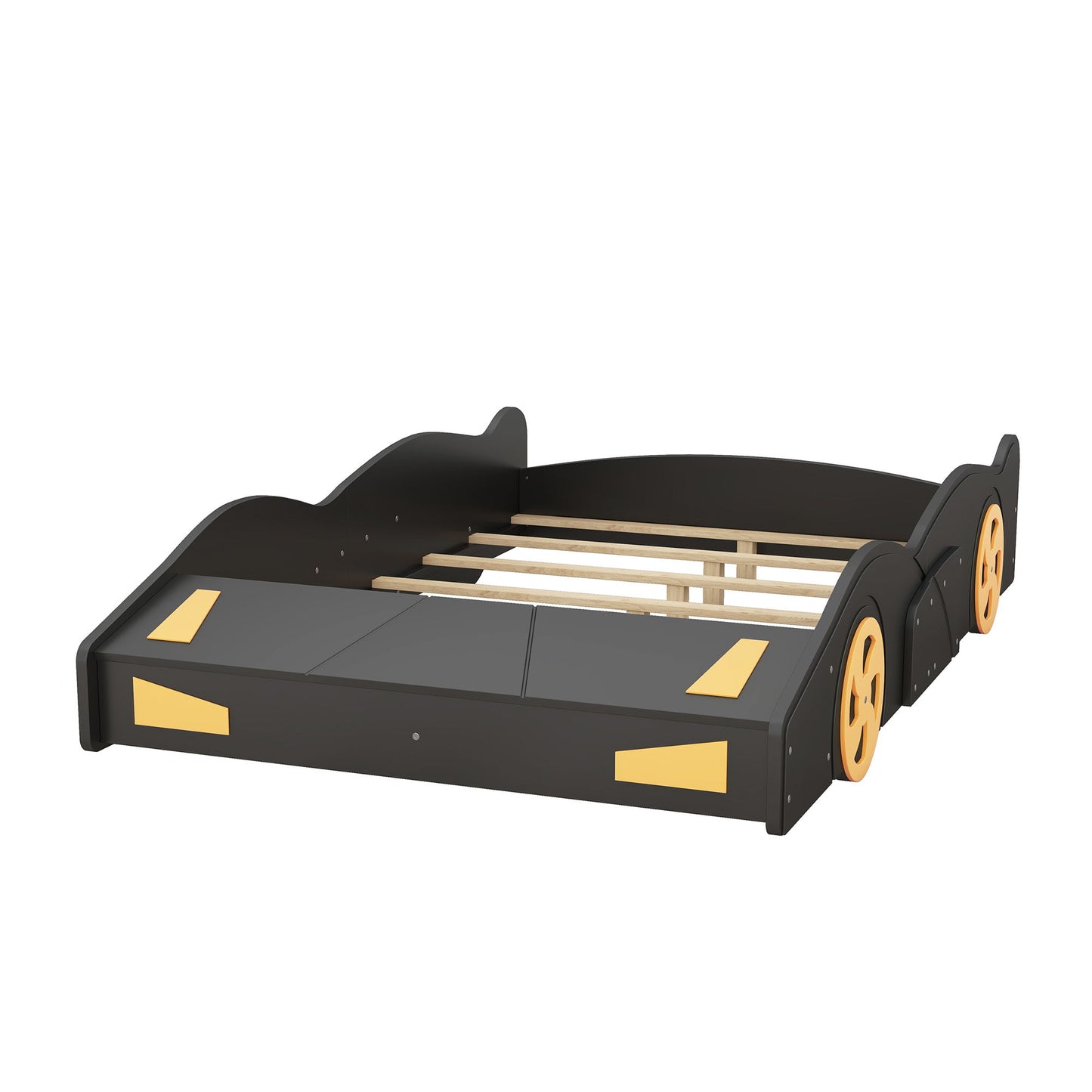 Race Car Shaped Platform Bed With Wheels And Storage - The Sleep Loft - Online Mattress Showroom NYC