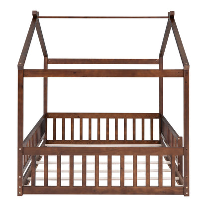 Bed House Bed Frame With Fence - The Sleep Loft - Online Mattress Showroom NYC