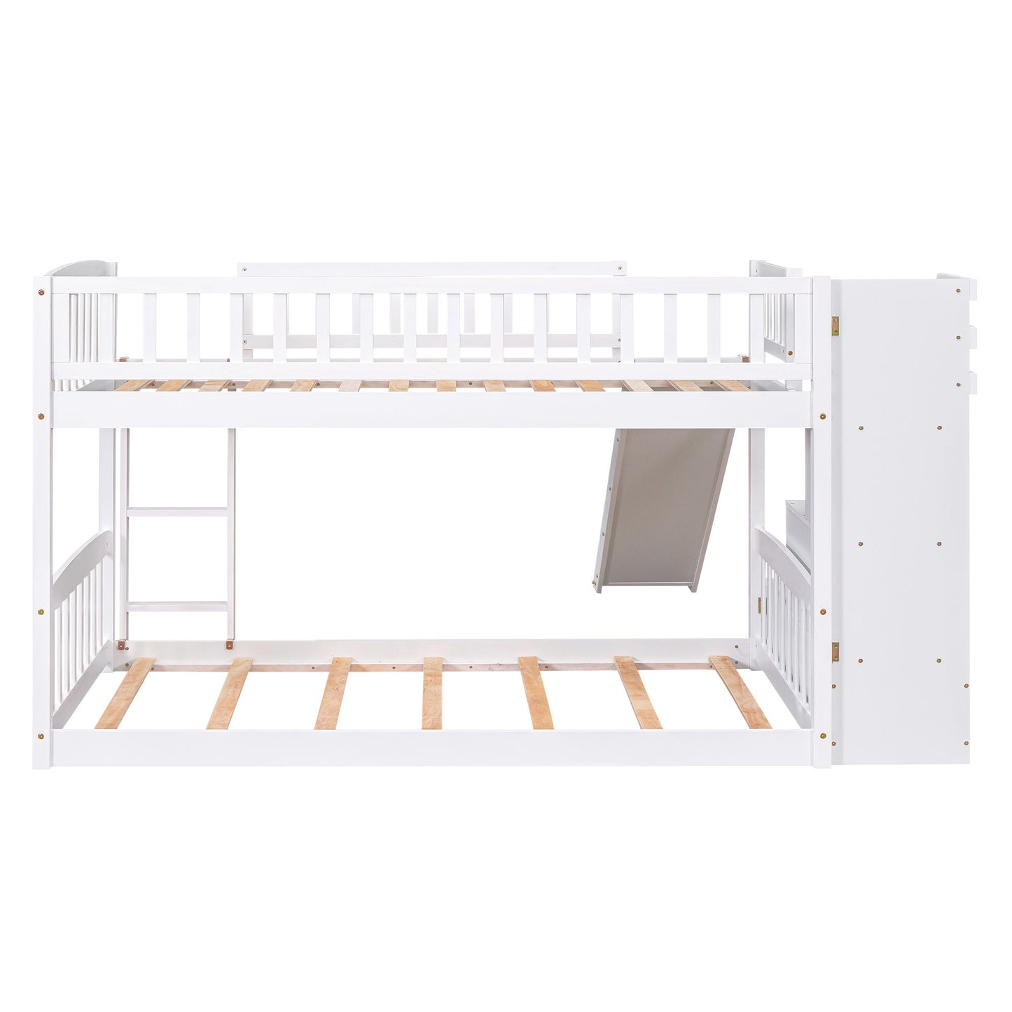Twin Over Twin Stairway Bunk Bed With Two Drawers And Slide - The Sleep Loft - Online Mattress Showroom NYC