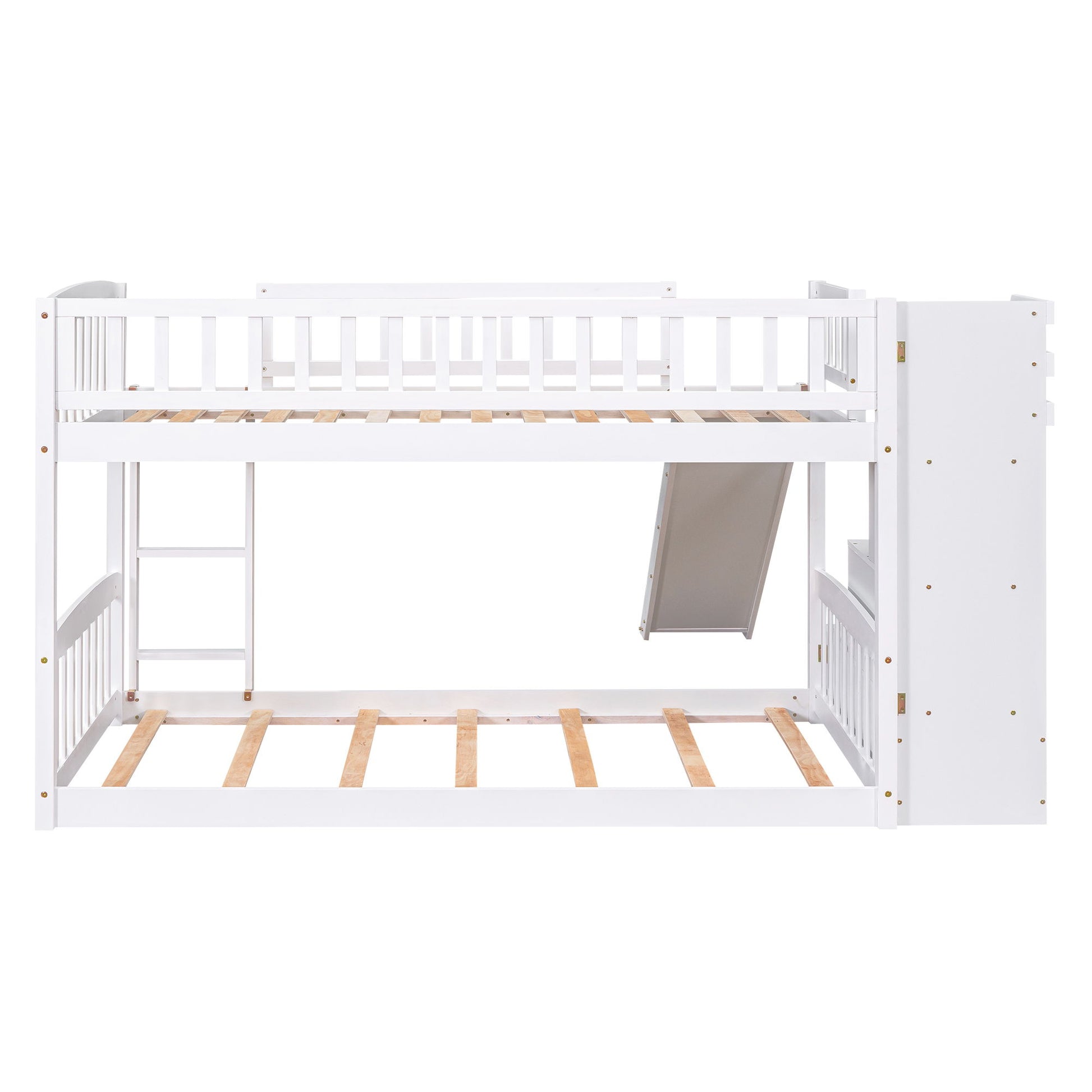 Twin Over Twin Stairway Bunk Bed With Two Drawers And Slide - The Sleep Loft - Online Mattress Showroom NYC